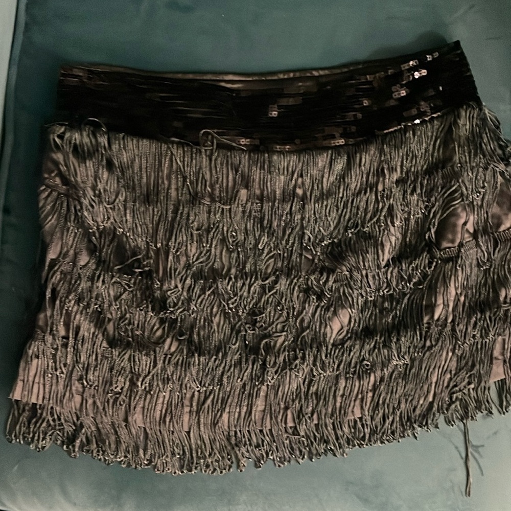 FRINGE Mini Skirt